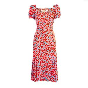 DIANE VON FURSTENBERG
Multicolor Elena Leopard Midi Dress